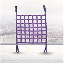 Safety Lifting Net Straps, Shelf Nylon Cargo Lifting Net, Heavy Objects 10cm Square Mesh Tear Resistance, Strong Load-Bearing Material Handling Straps, Pallet Cargo Net, Garden Climbing Net(3 X 3M/Mes