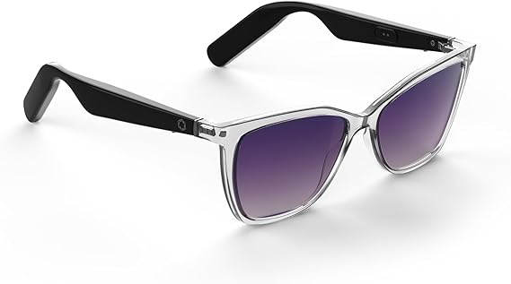 Lucyd Lyte (2025 Version) Smart Glasses for Women Bluetooth Smart Eyewear Polarized Lenses, Open Ear Speakers & Microphone Moonrise (Standard)