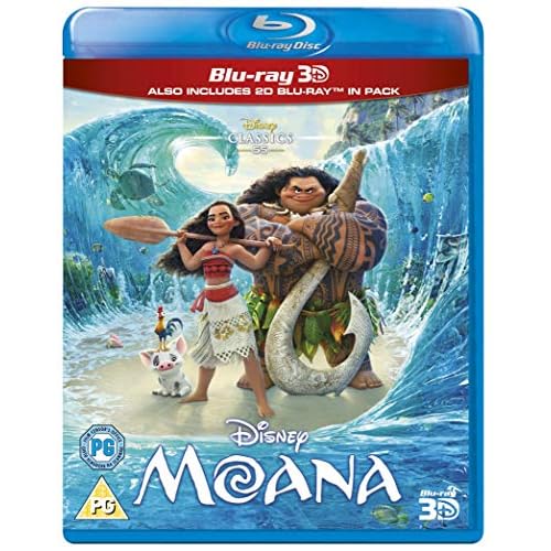 Moana [Blu-ray 3D] [2016] [Region Free] [3D Blu-ray]
