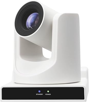 SMTAV White Full HD Broadcast and Conference PTZ Camera,PoE Supported30X