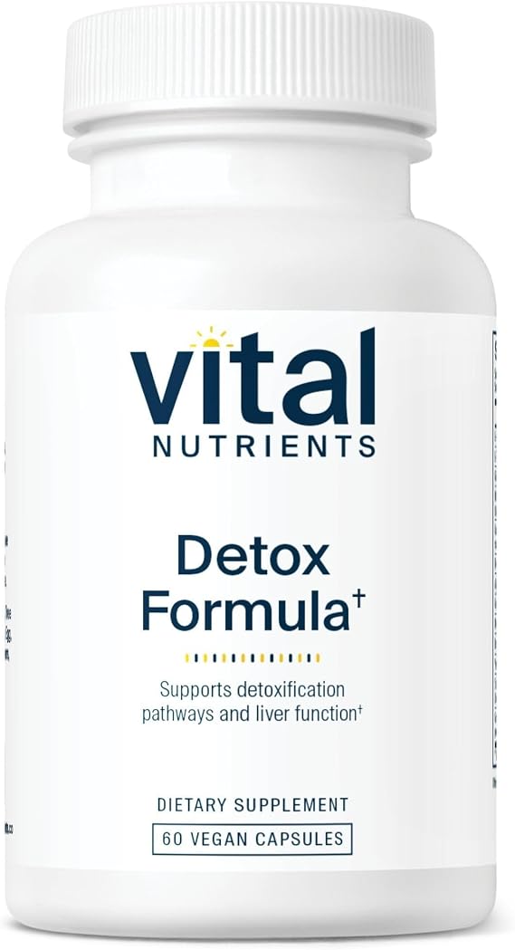 Vital Nutrients Detox Formula - Vegan Liver Detox - Antioxidant Supplement Promotes Liver & Detoxification Support - Gluten, Dairy, Soy Free - Non-GMO - 60 Capsules