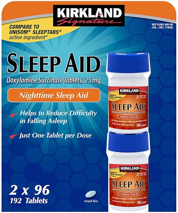 Kirkland Signature Sleep Aid, 192 Tablets (3 Pack)